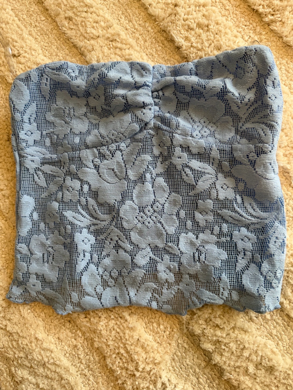 RSQ Light Blue Floral Lace Corset Top